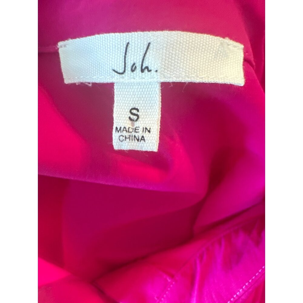 Vintage-Inspired Joh Wiletta Top Hot Pink Retro S Varsity Jacket Schoolgirlcore - Picture 5 of 10